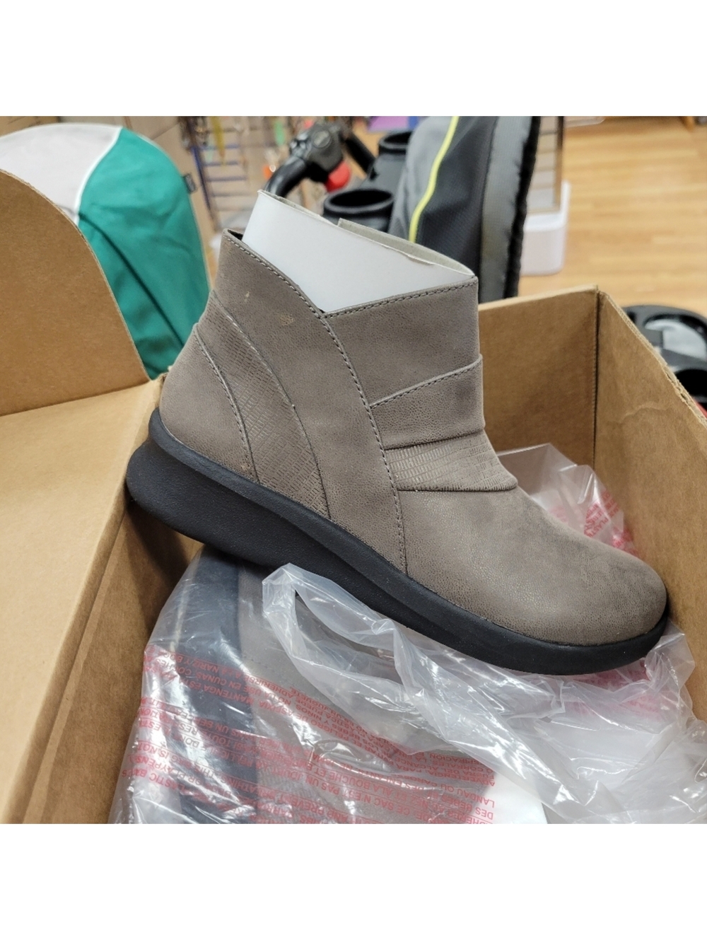 New Clark's Cloud steppers Sillian 2.0 Pewter Boots size 5.5M